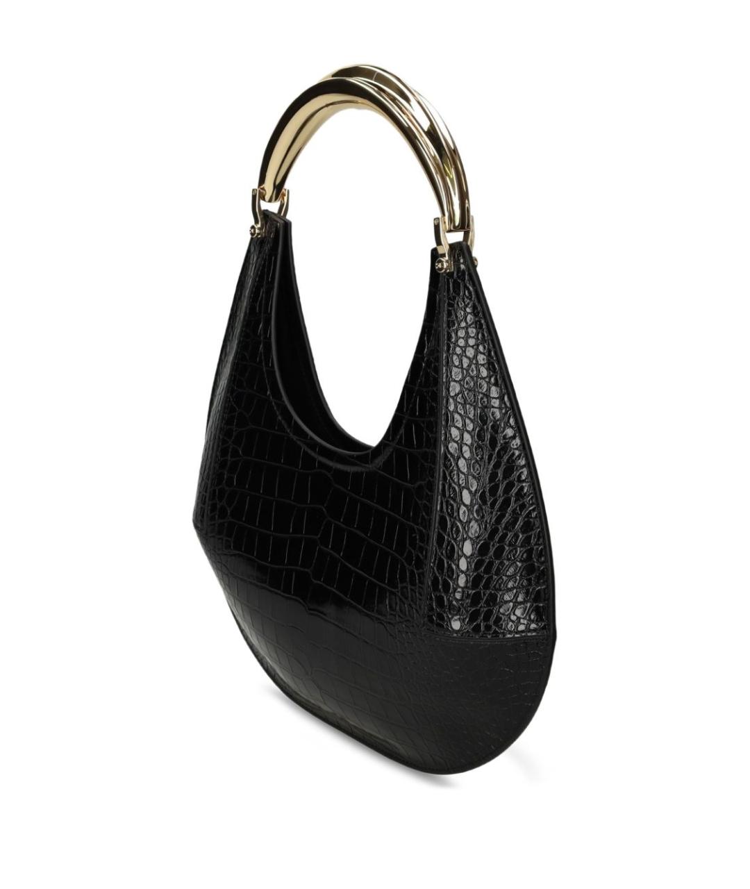 ELISABETTA FRANCHI Черная сумка через плечо из искусственной кожи, фото 5