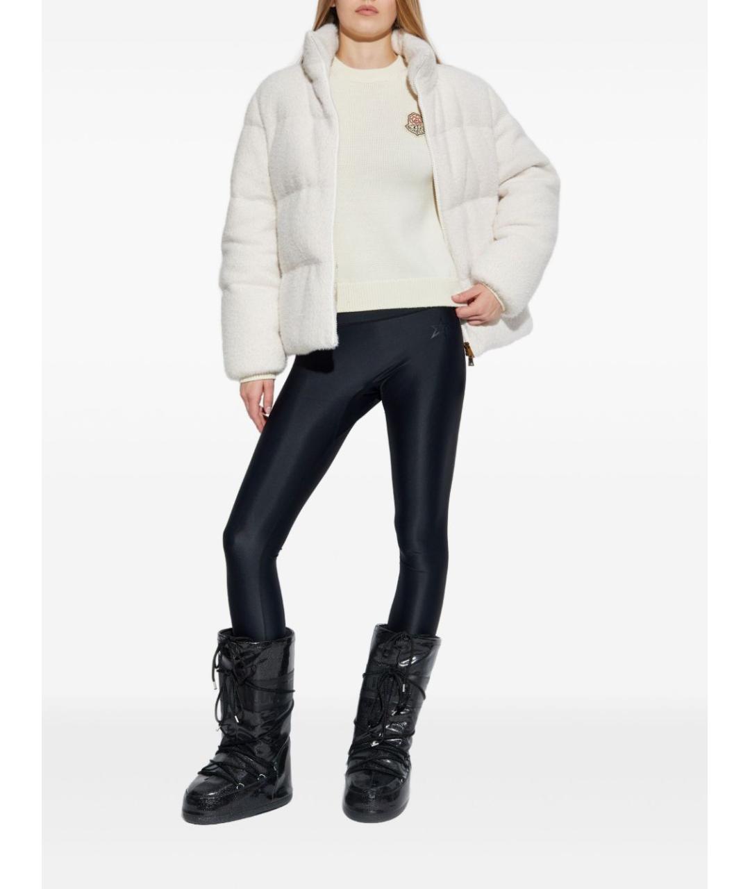 MONCLER Белый шерстяной джемпер / свитер, фото 3