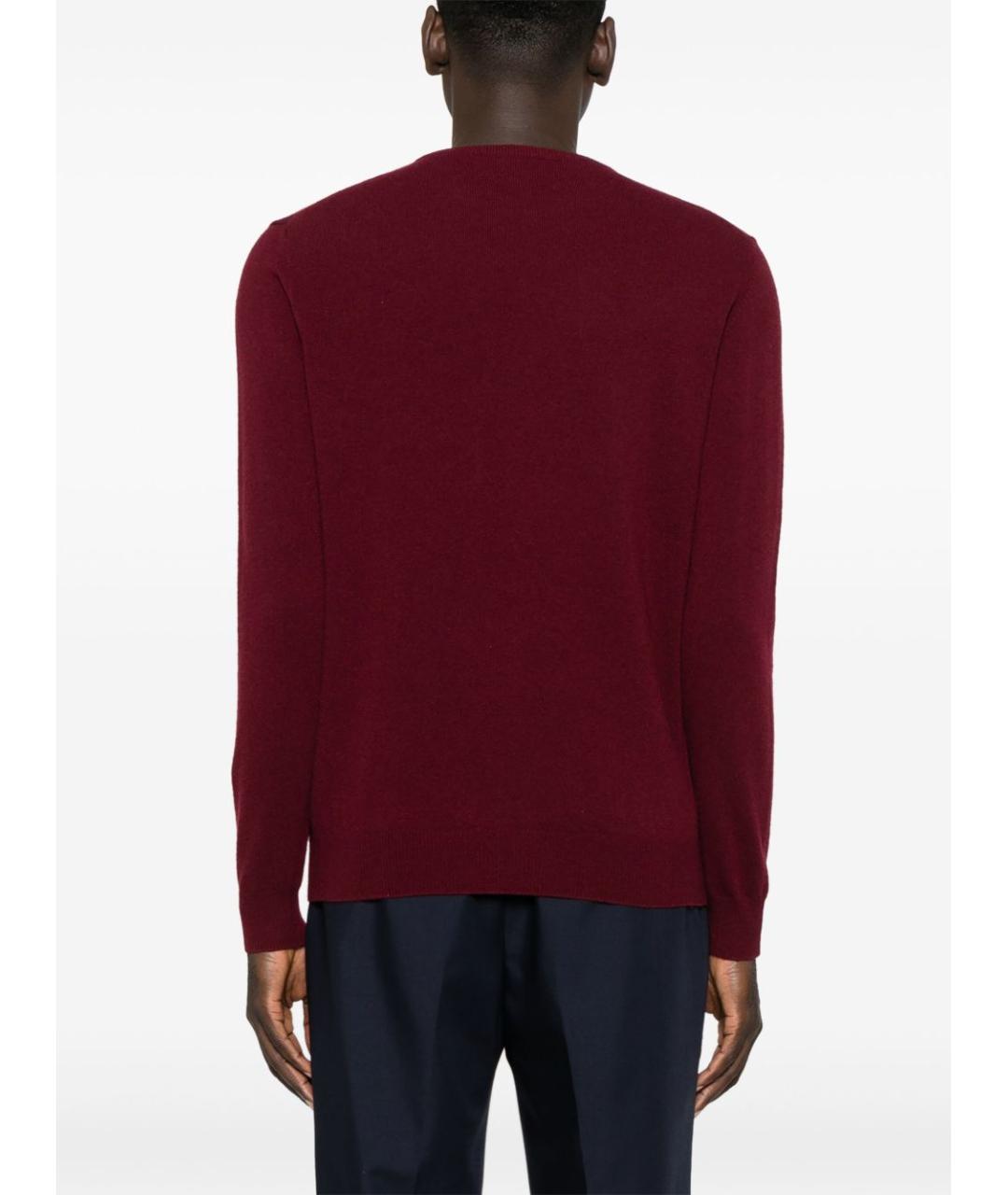 WOOLRICH Бордовый шерстяной джемпер / свитер, фото 2