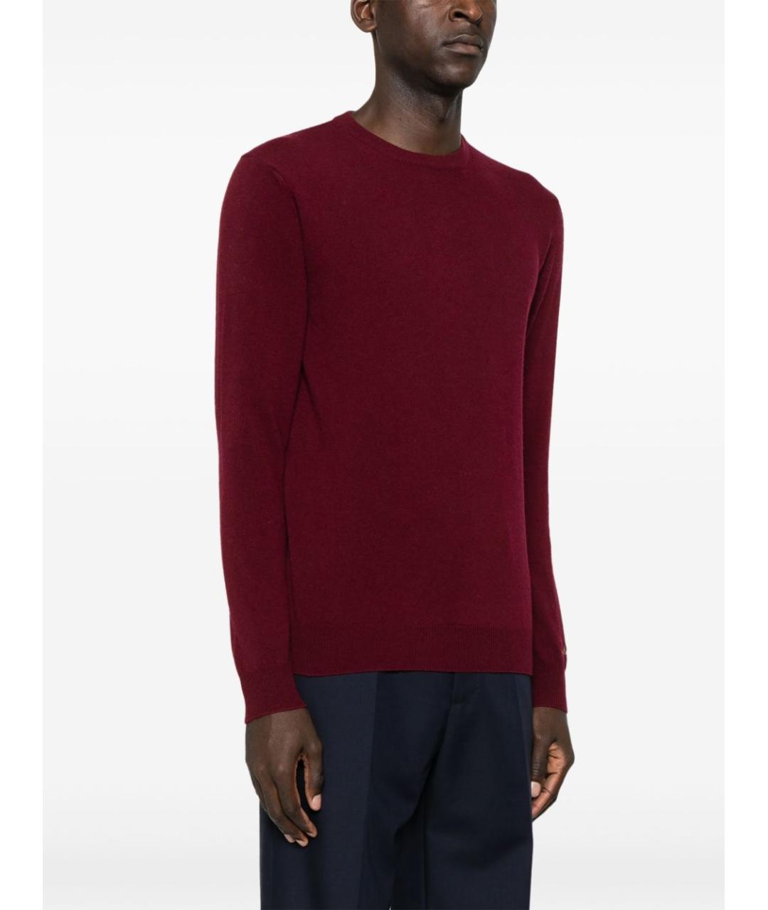 WOOLRICH Бордовый шерстяной джемпер / свитер, фото 3