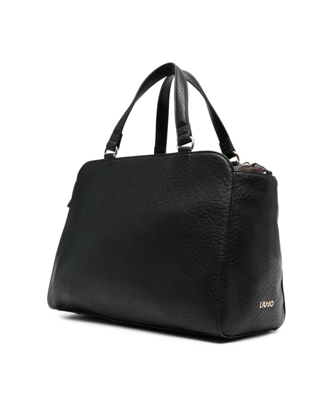 LIU JO Черная сумка тоут из искусственной кожи, фото 5