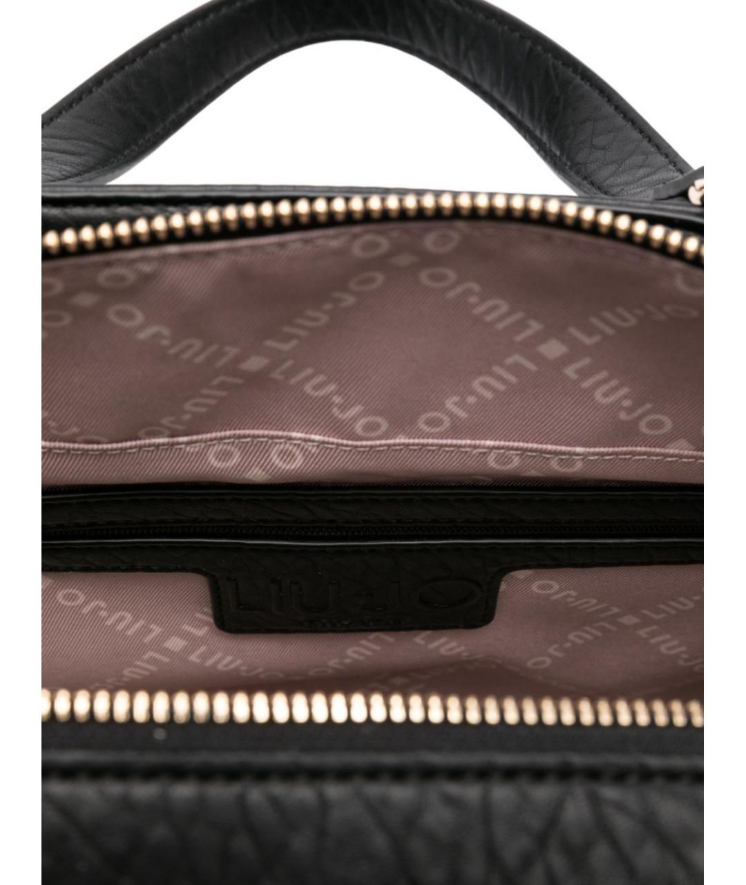 LIU JO Черная сумка тоут из искусственной кожи, фото 2