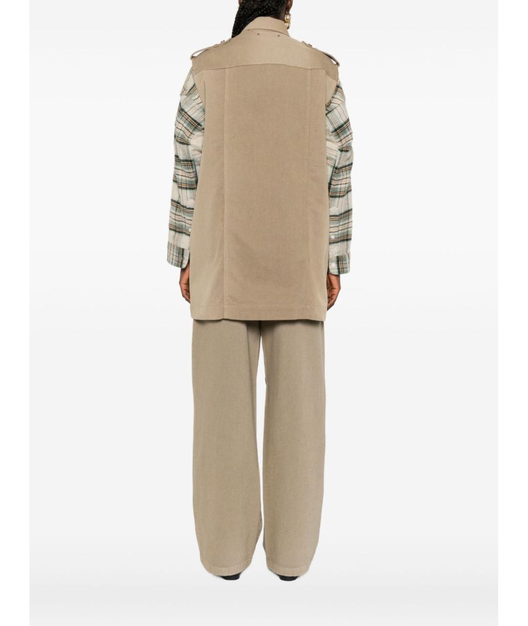 GOLDEN GOOSE DELUXE BRAND Хаки хлопковый жилет, фото 6