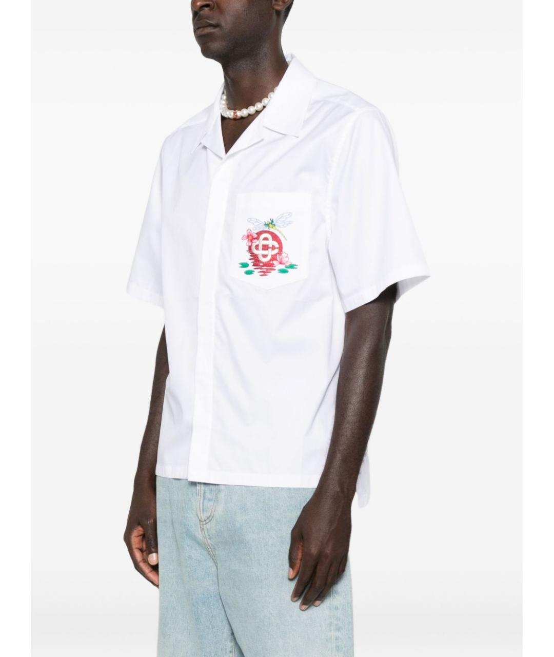 CASABLANCA Белая хлопковая классическая рубашка, фото 5