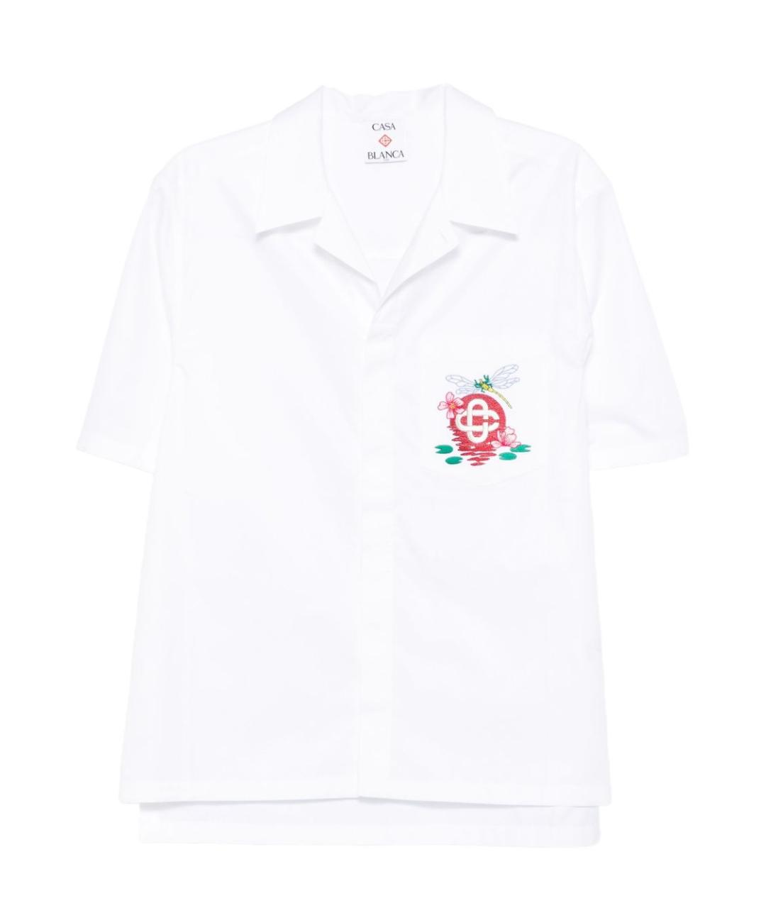 CASABLANCA Белая хлопковая классическая рубашка, фото 1