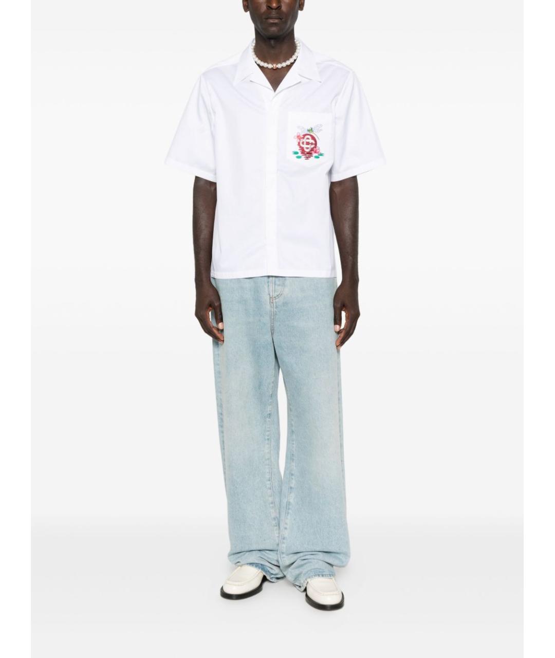 CASABLANCA Белая хлопковая классическая рубашка, фото 2