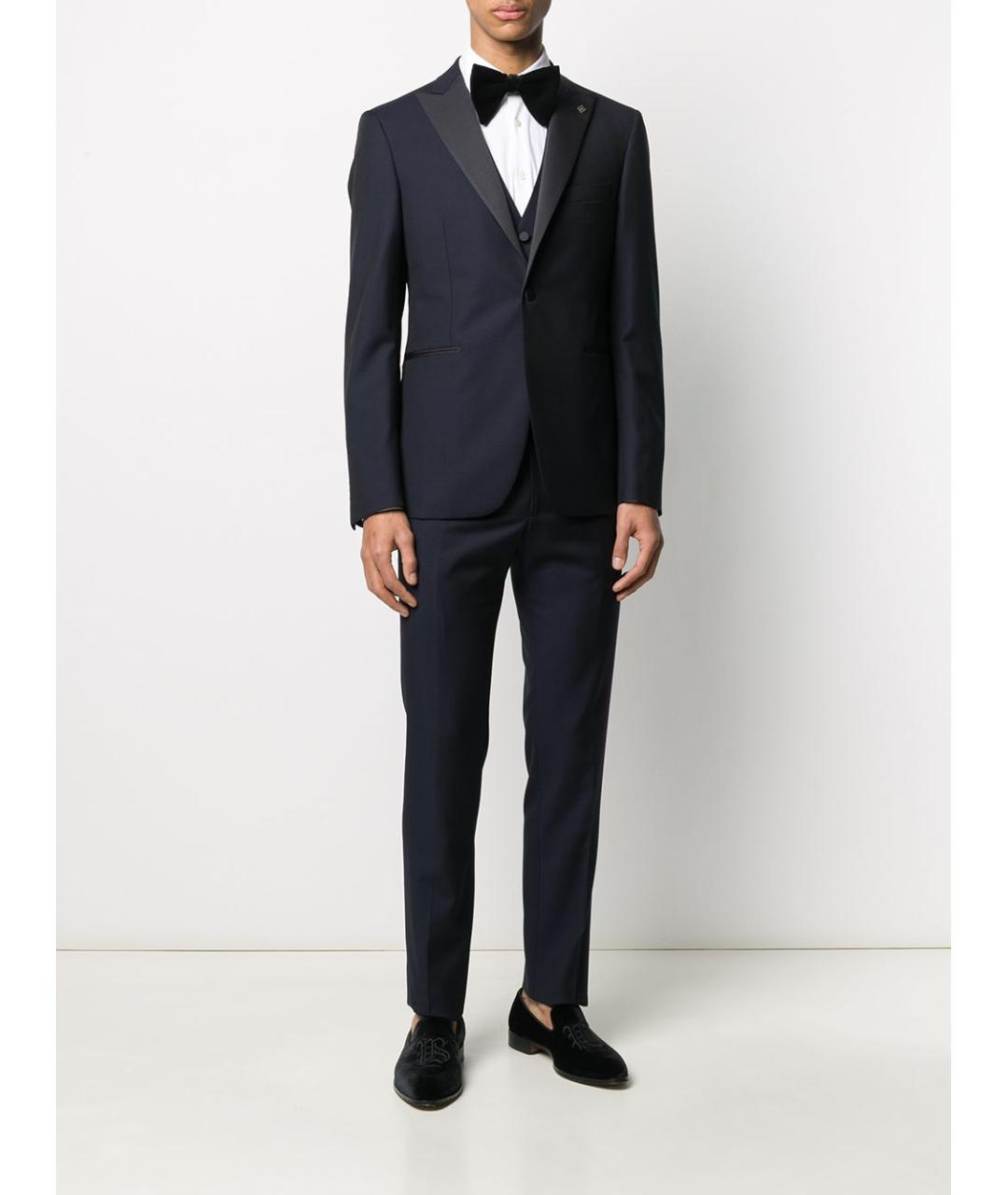 TAGLIATORE Темно-синий вечерний костюм, фото 3