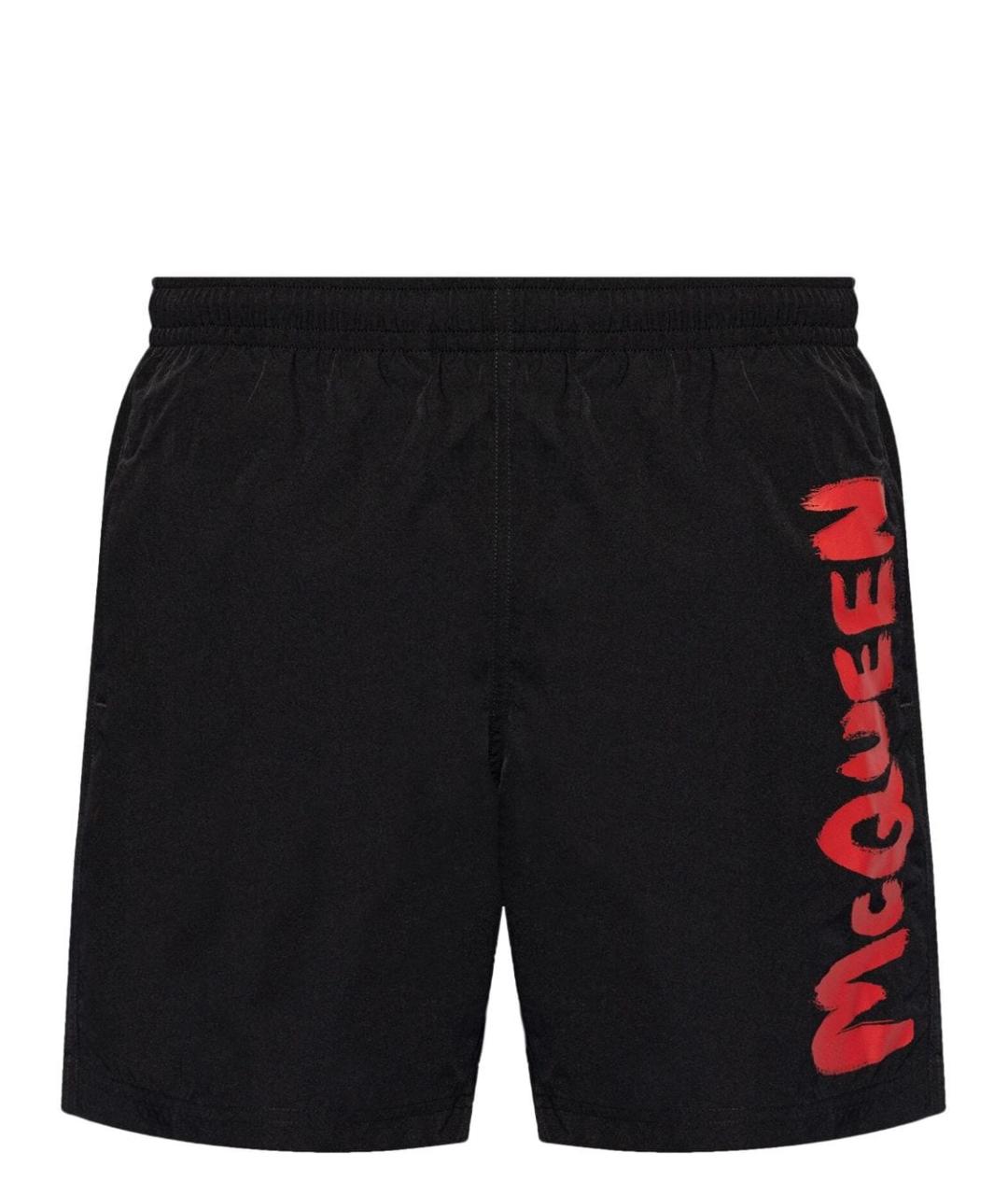 ALEXANDER MCQUEEN Черные полиамидовые шорты, фото 1