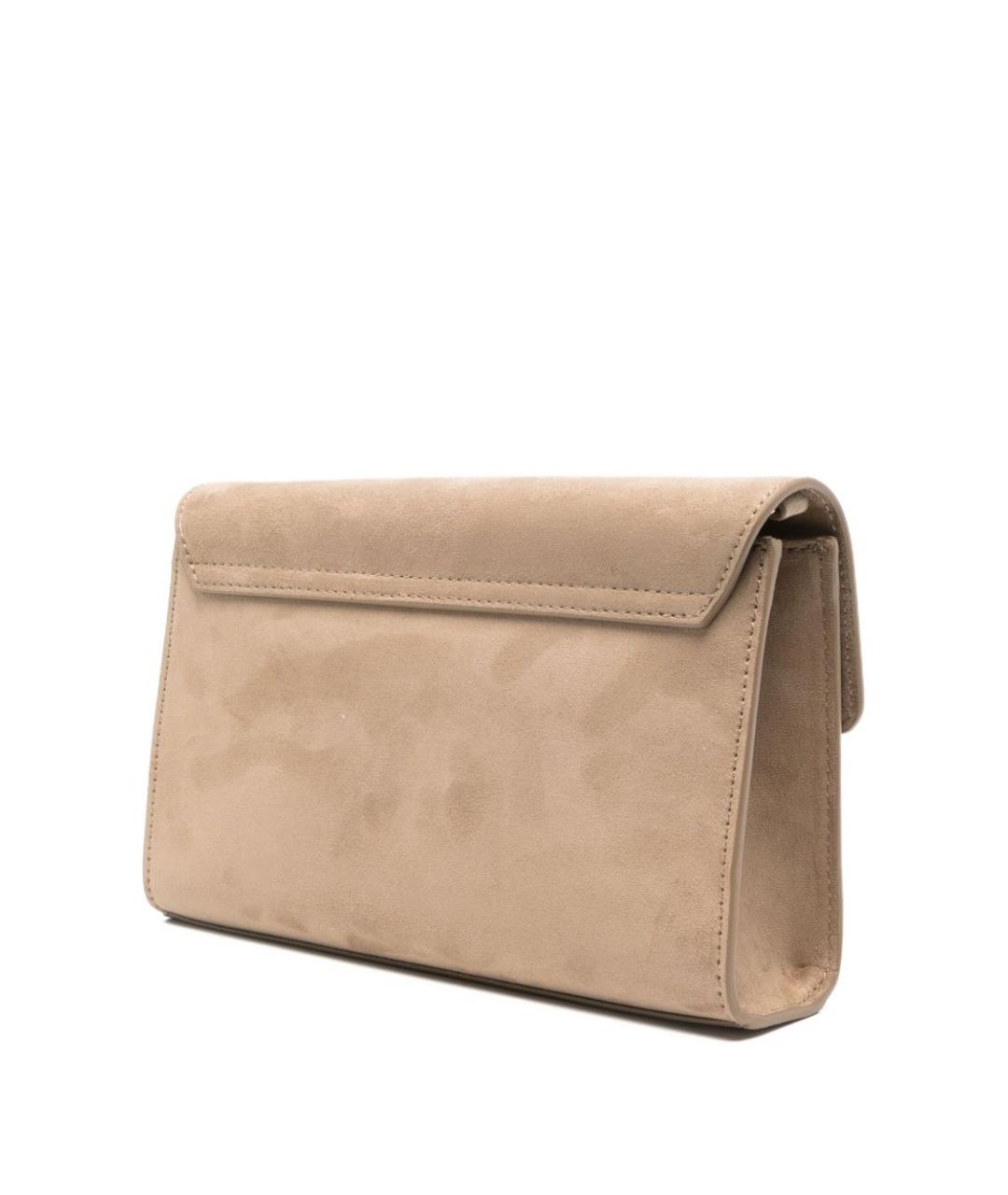 LOVE MOSCHINO Бежевая синтетическая сумка через плечо, фото 4