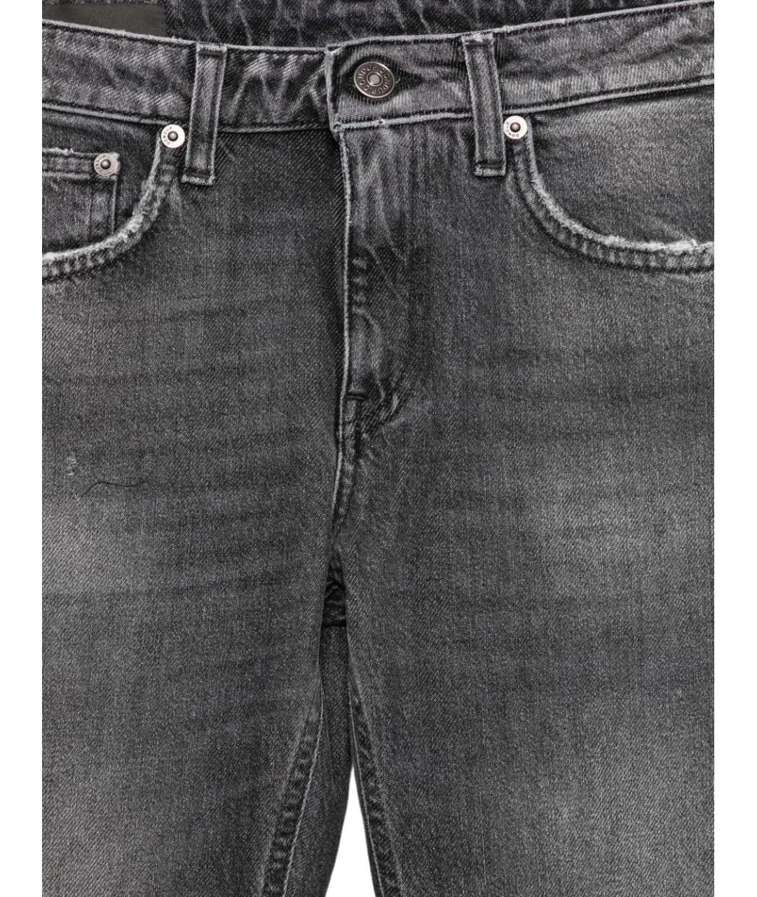 DONDUP Серые хлопковые прямые джинсы, фото 3