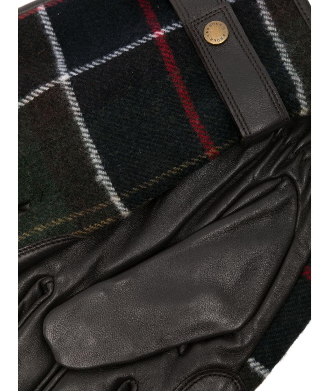 BARBOUR Зеленые шерстяные перчатки, фото 3