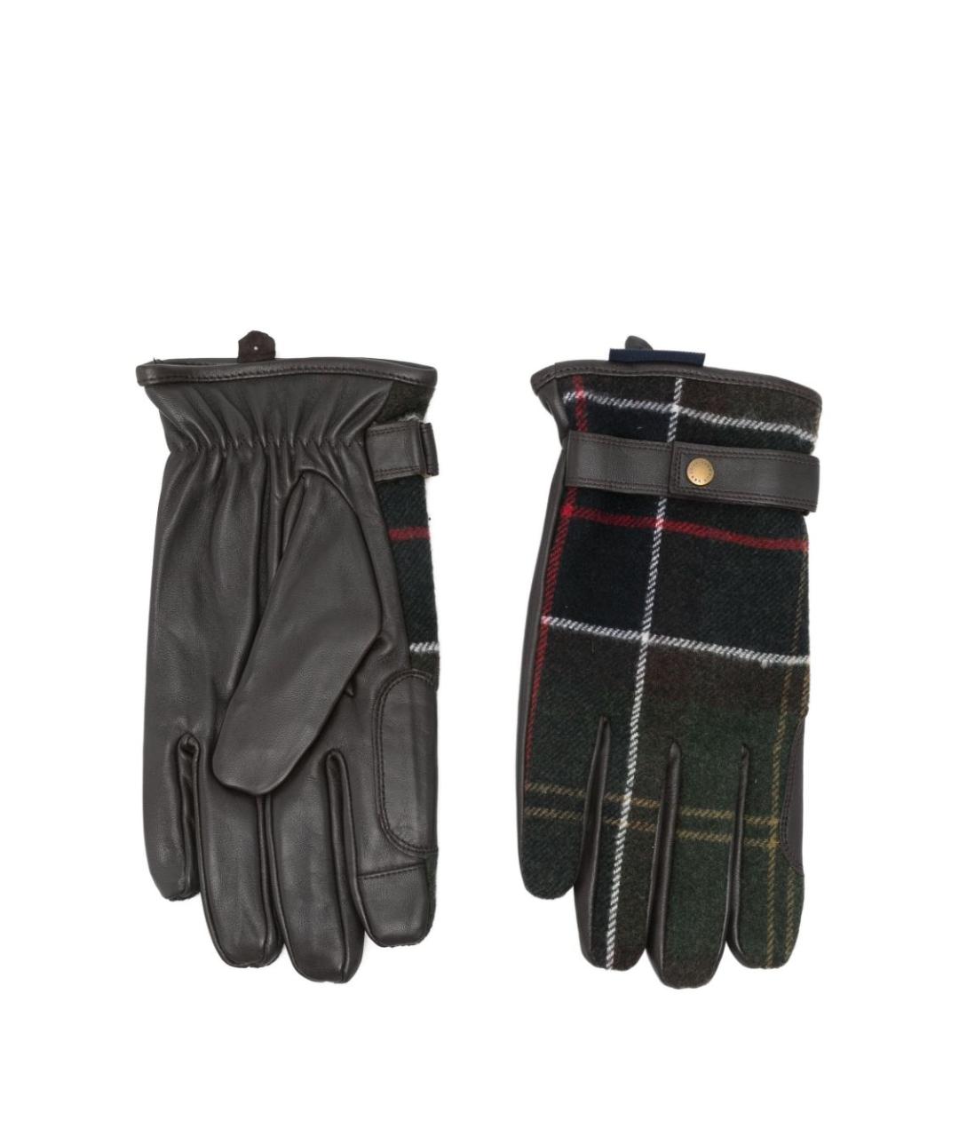 BARBOUR Зеленые шерстяные перчатки, фото 2