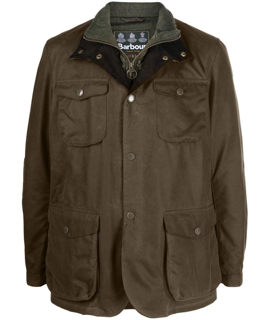 BARBOUR Зеленая хлопковая куртка, фото 1