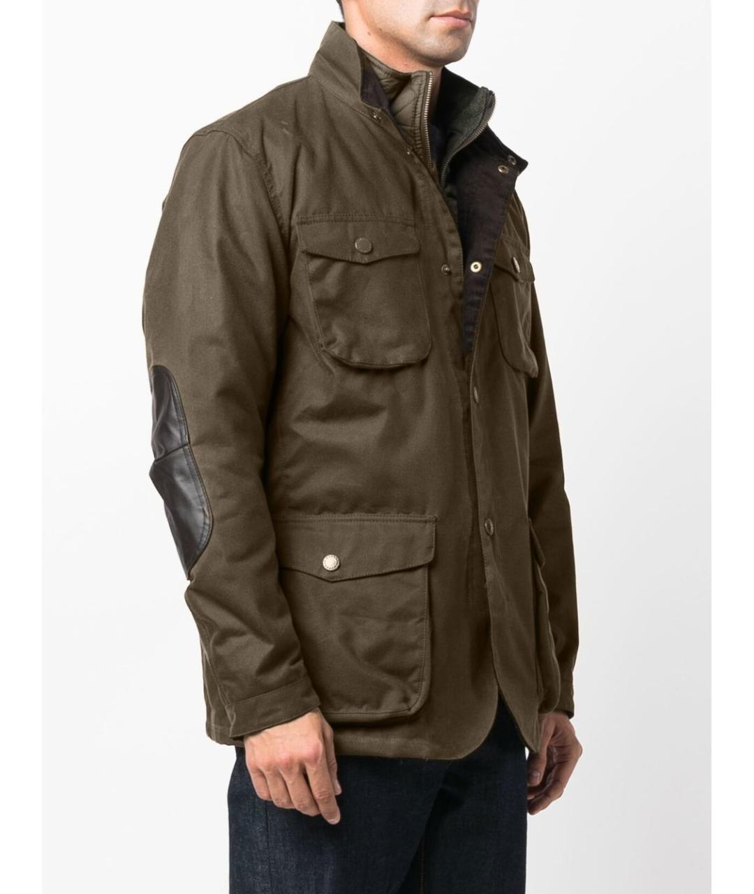 BARBOUR Зеленая хлопковая куртка, фото 2