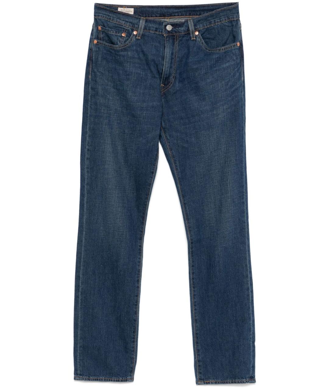 LEVI'S Синие хлопковые прямые джинсы, фото 1