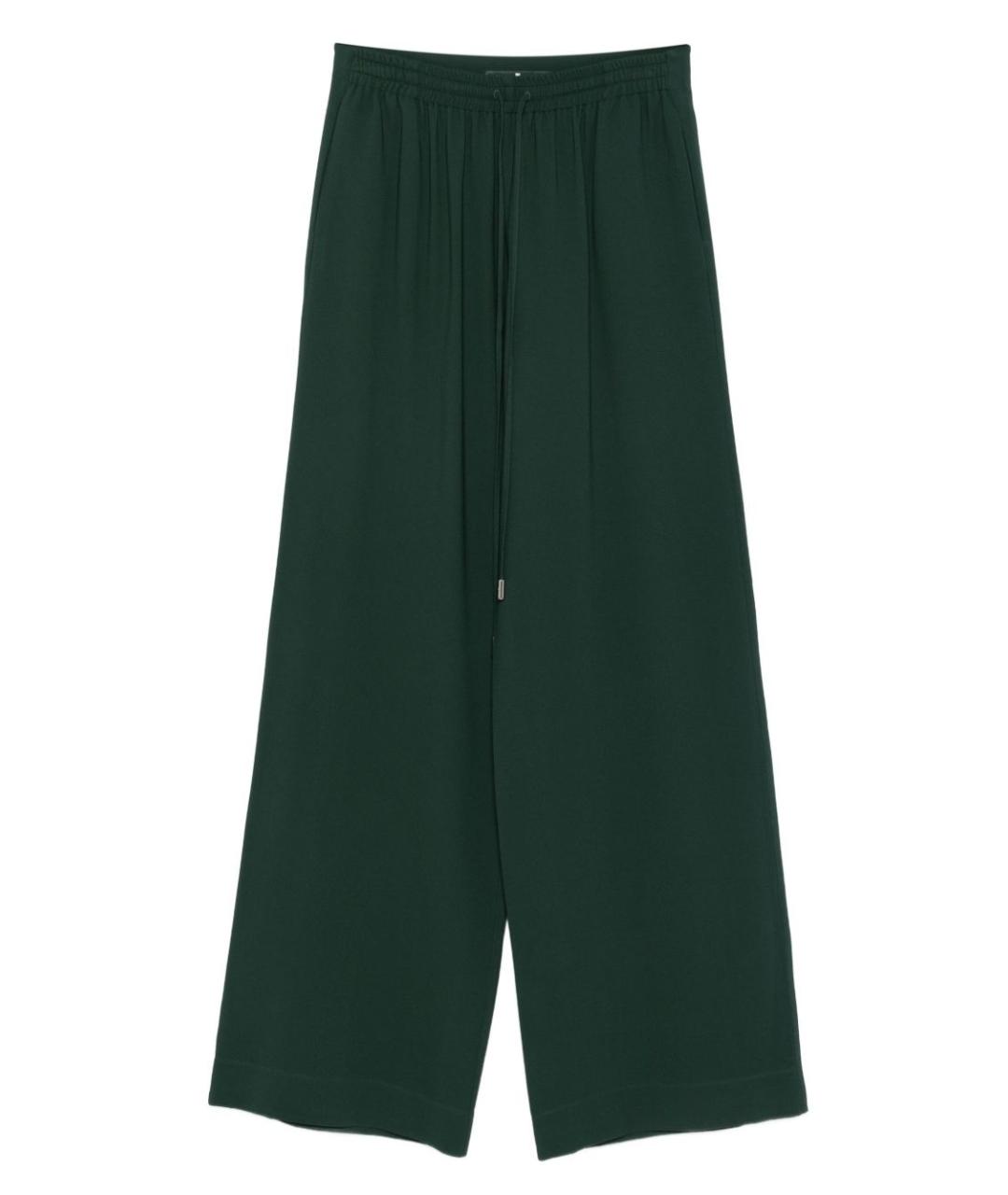 ERMANNO SCERVINO Зеленые вискозные прямые брюки, фото 1