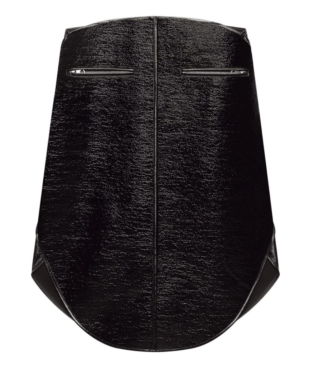 COURREGES Черная хлопковая юбка миди, фото 1