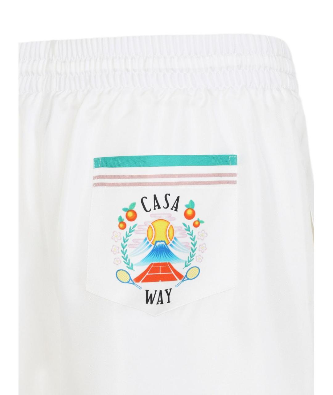 CASABLANCA Белые шелковые шорты, фото 2