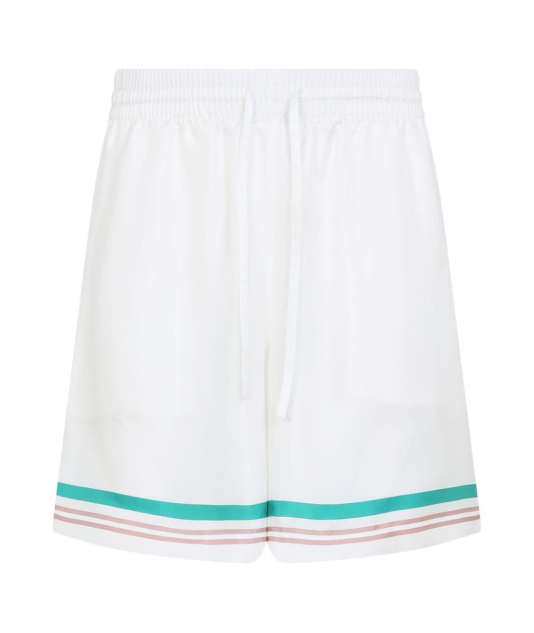 CASABLANCA Белые шелковые шорты, фото 1