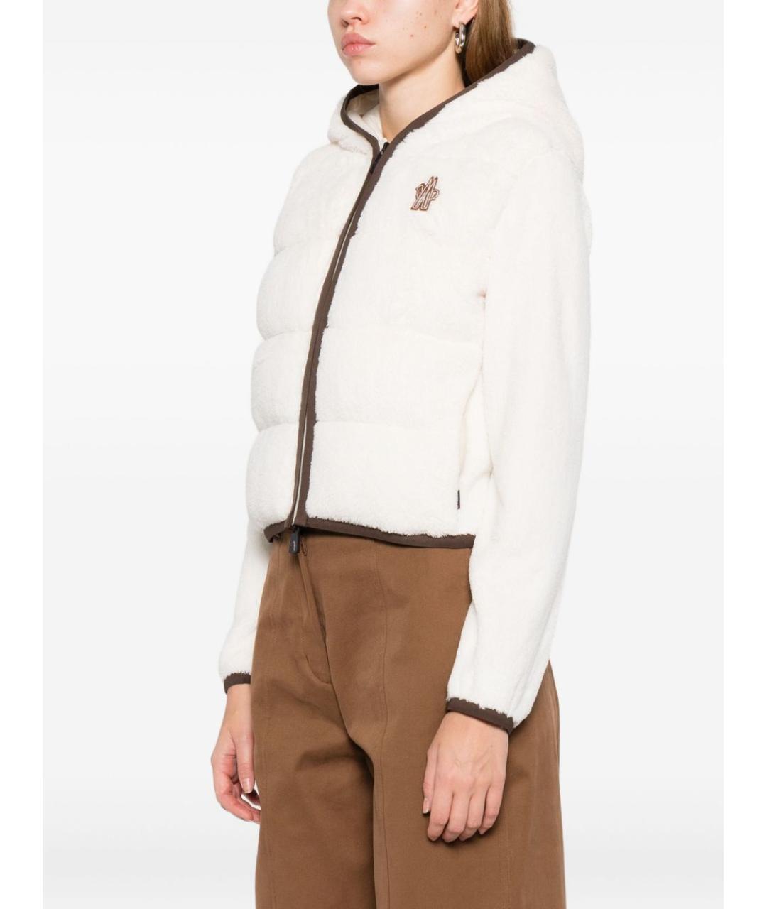 MONCLER GRENOBLE Белая полиэстеровая куртка, фото 2