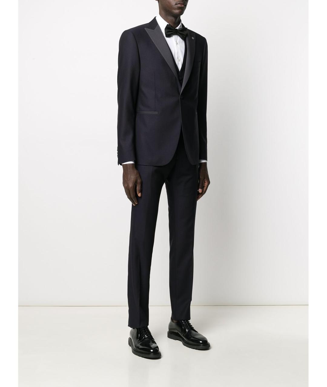TAGLIATORE Темно-синий вечерний костюм, фото 3