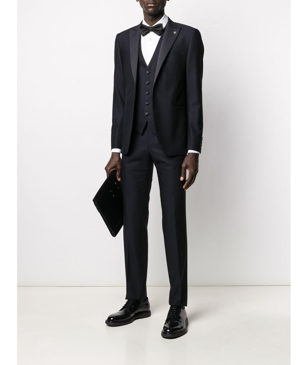 TAGLIATORE Темно-синий вечерний костюм, фото 2