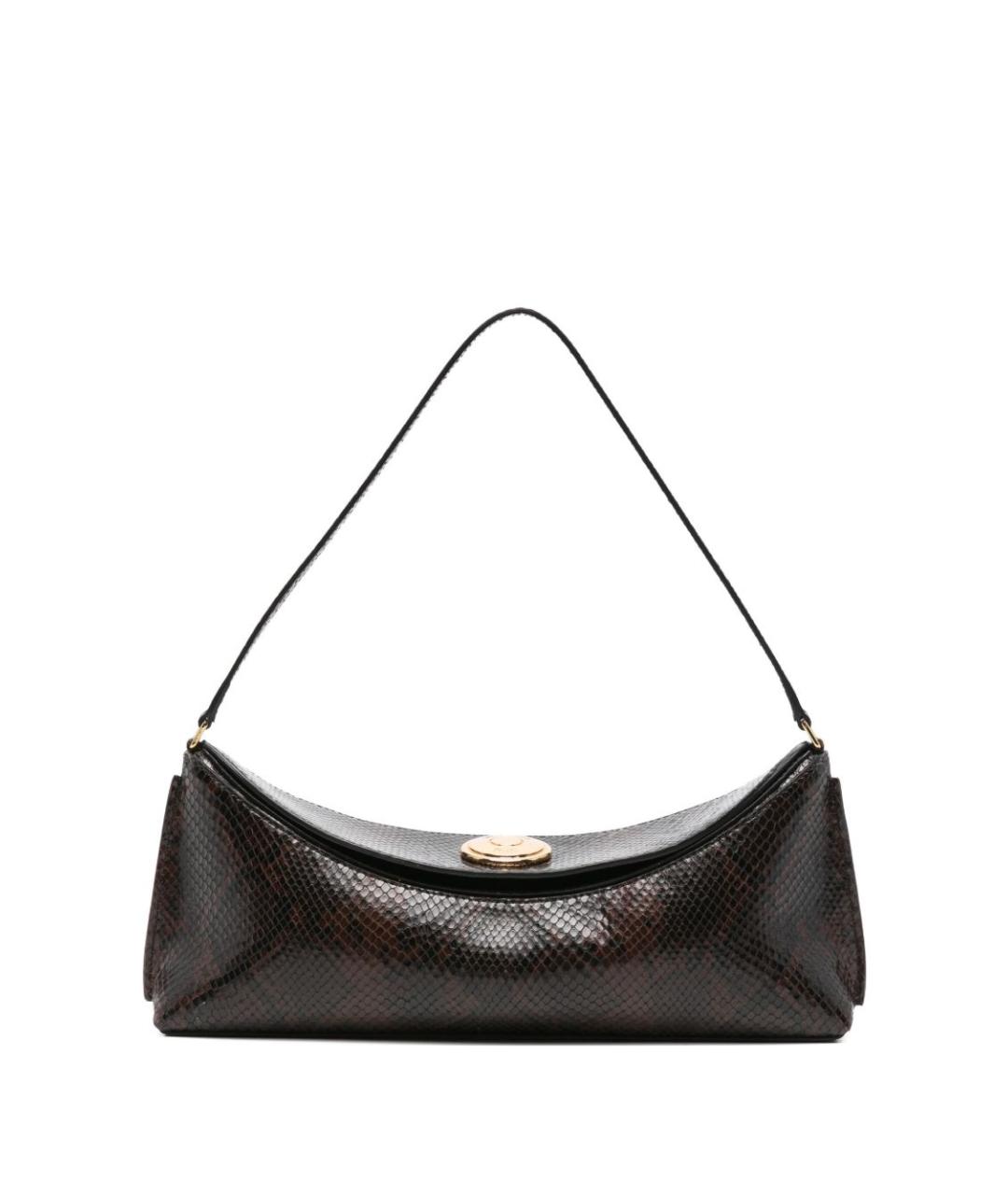 JACQUEMUS Коричневая кожаная сумка через плечо, фото 1