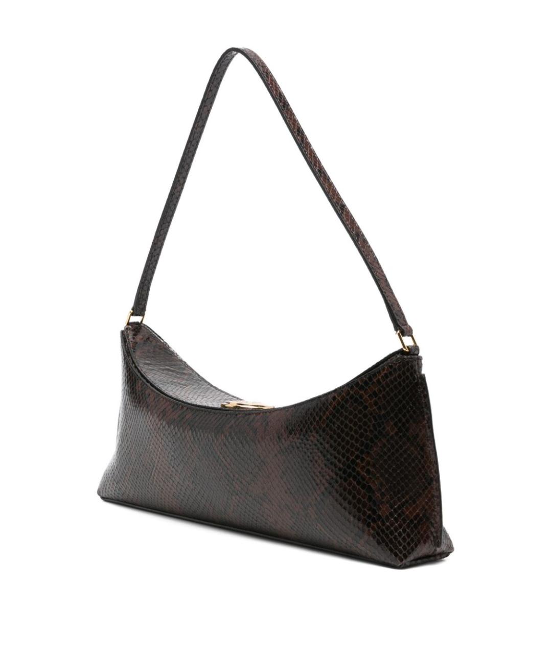 JACQUEMUS Коричневая кожаная сумка через плечо, фото 2