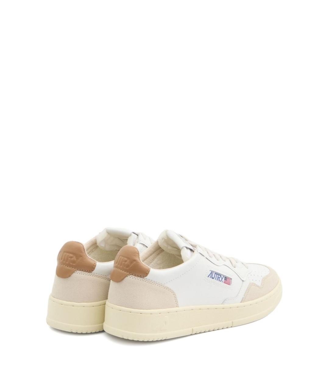 AUTRY Белые кожаные кроссовки, фото 4