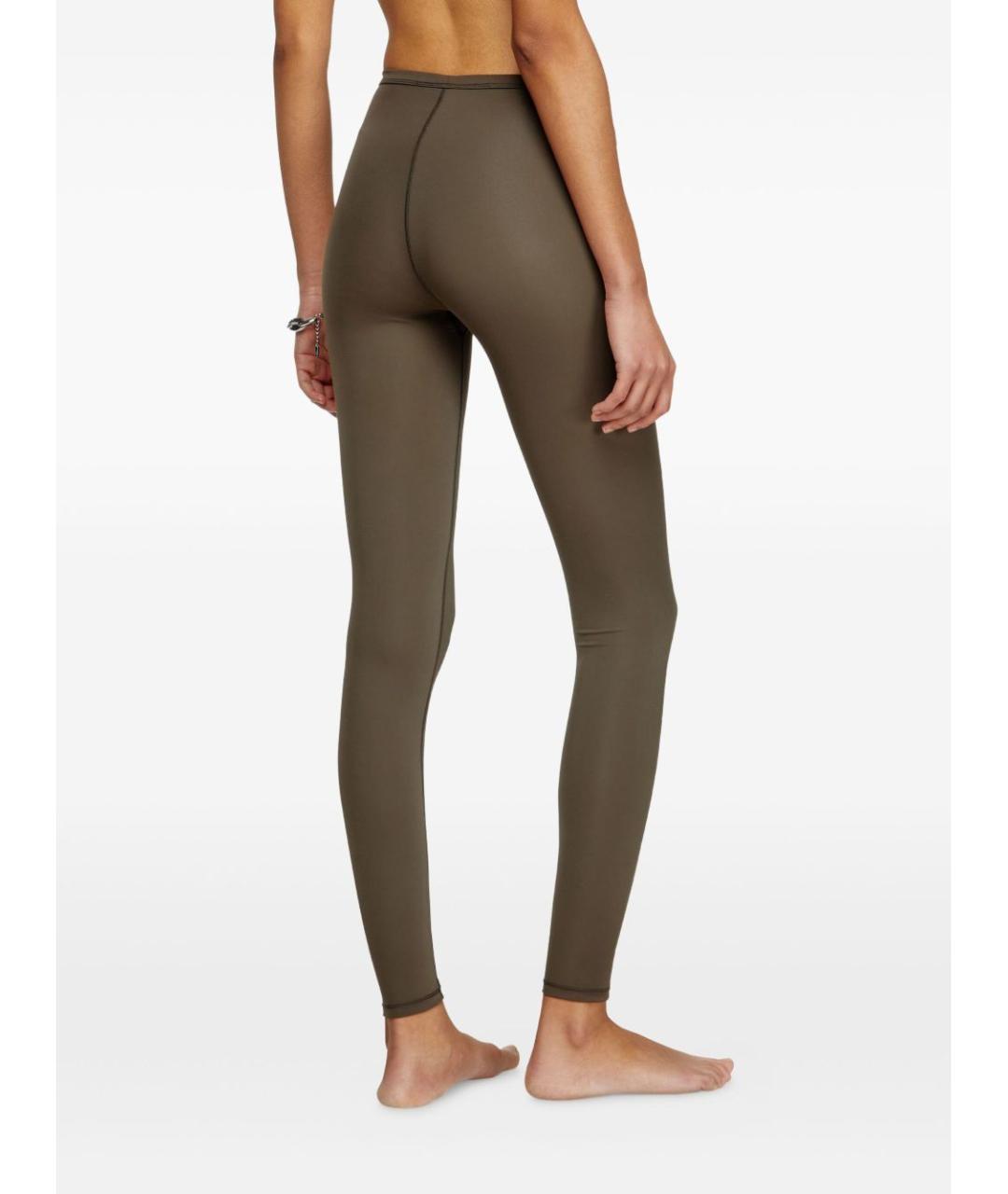 DIESEL Зеленые полиамидовые леггинсы и велосипедки, фото 4