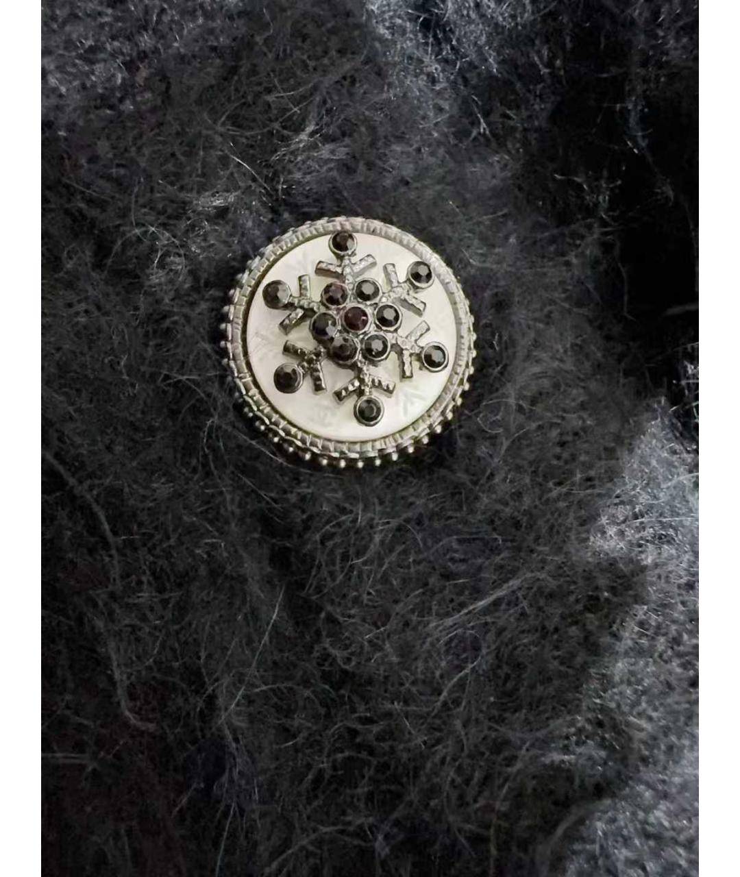 CHANEL Черное шерстяное пальто, фото 4