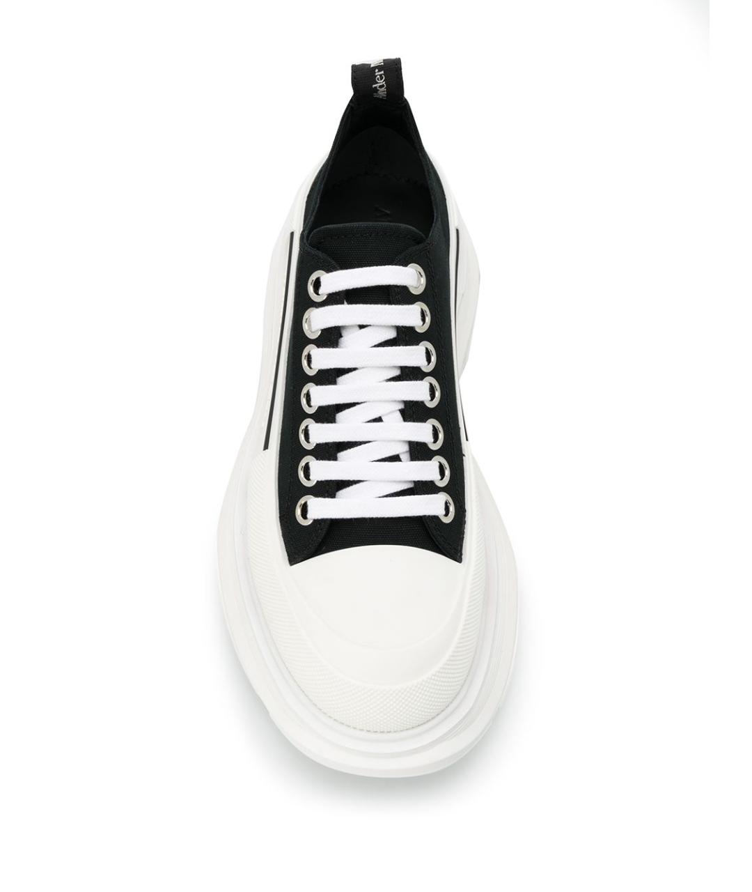 ALEXANDER MCQUEEN Черные текстильные кроссовки, фото 2