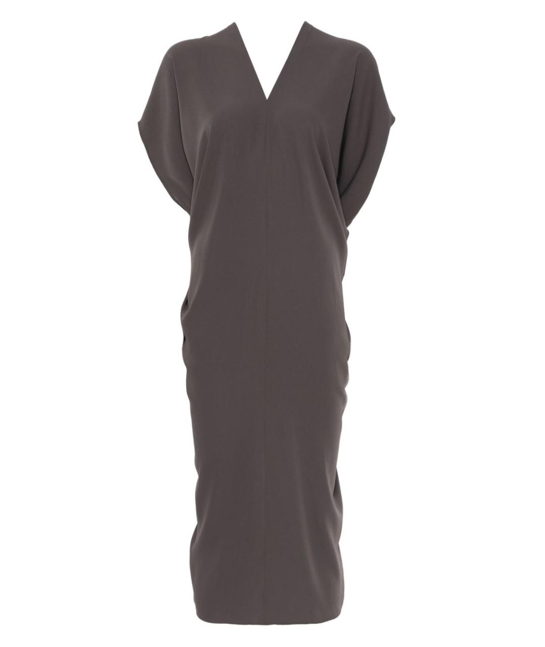 MM6 MAISON MARGIELA Серое полиэстеровое повседневное платье, фото 1