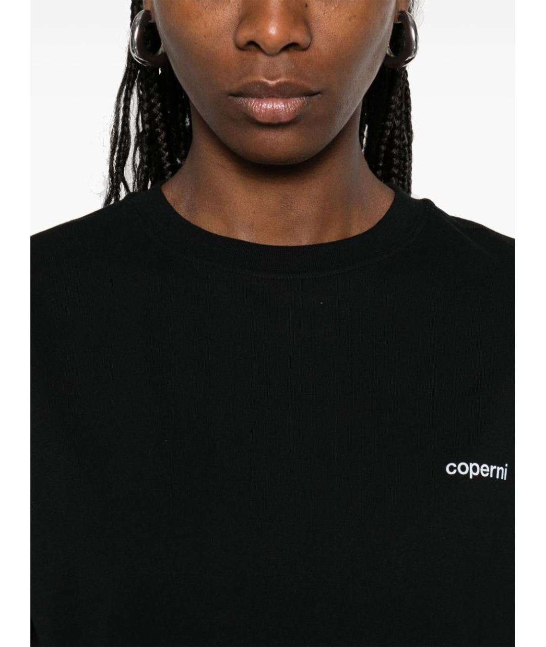 COPERNI Черная хлопковая футболка, фото 2