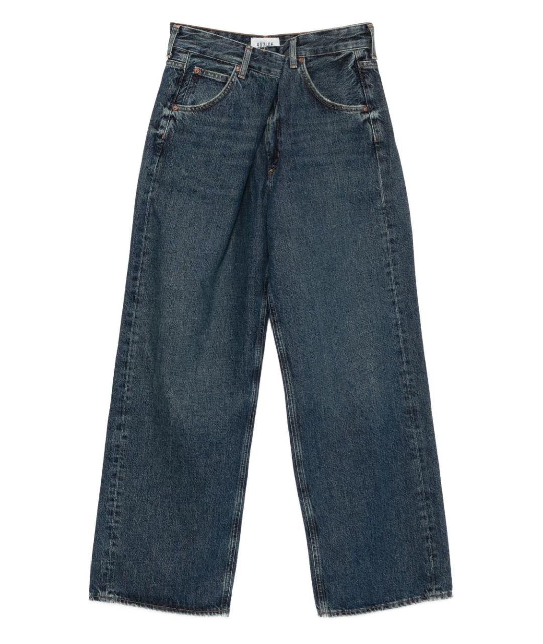 AGOLDE Синие хлопковые прямые джинсы, фото 1
