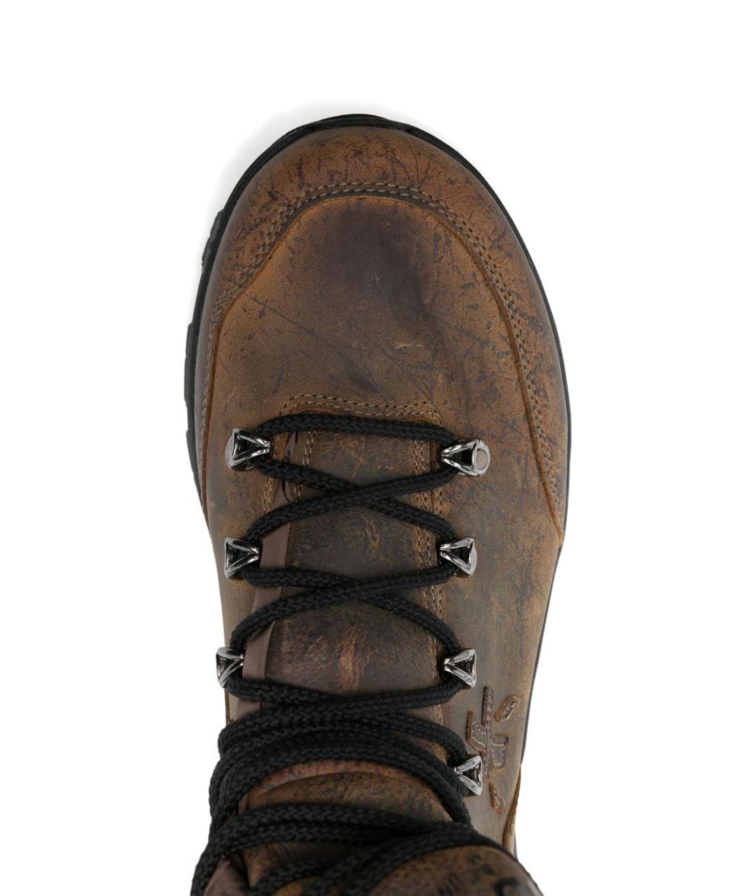 PREMIATA Коричневые кожаные низкие ботинки, фото 3