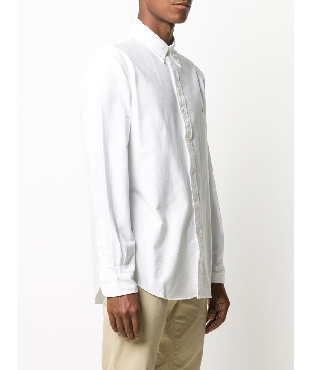 POLO RALPH LAUREN Белая хлопковая классическая рубашка, фото 4
