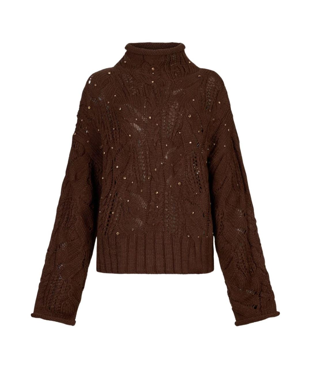 LIU JO Коричневый джемпер / свитер, фото 1