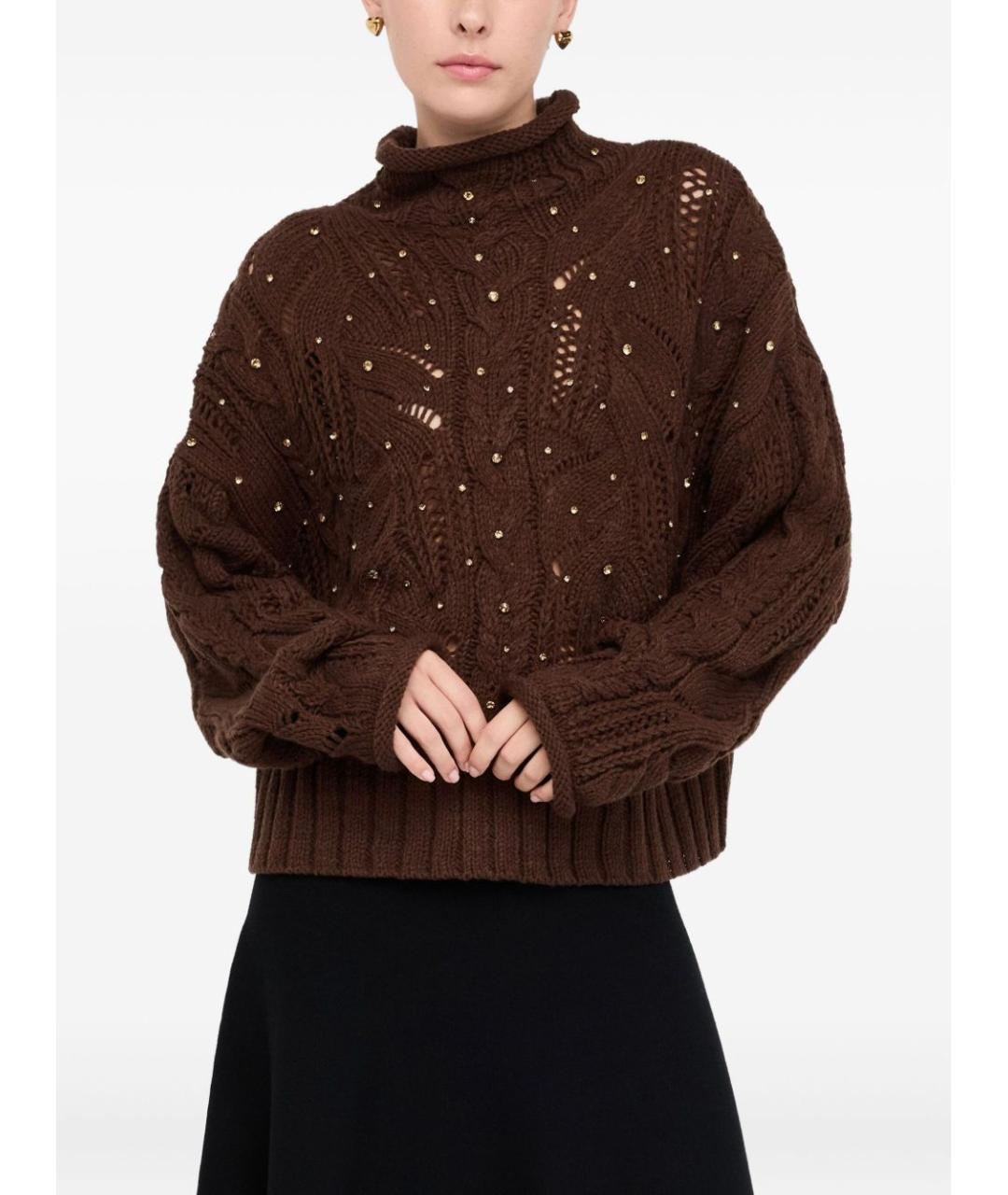 LIU JO Коричневый джемпер / свитер, фото 5