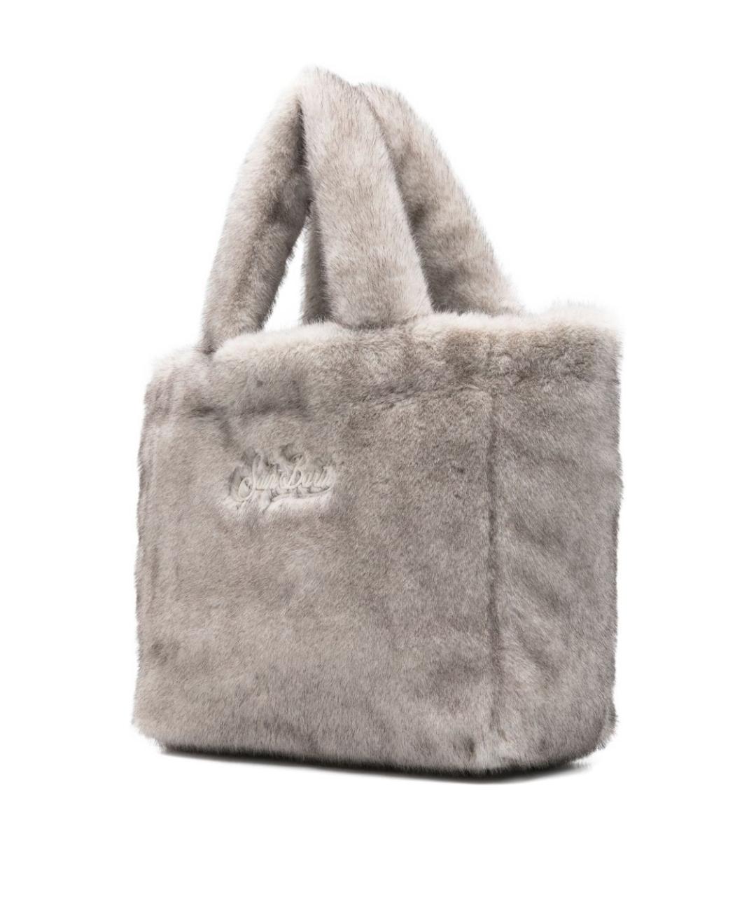 MC2 SAINT BARTH Серая синтетическая сумка тоут, фото 2