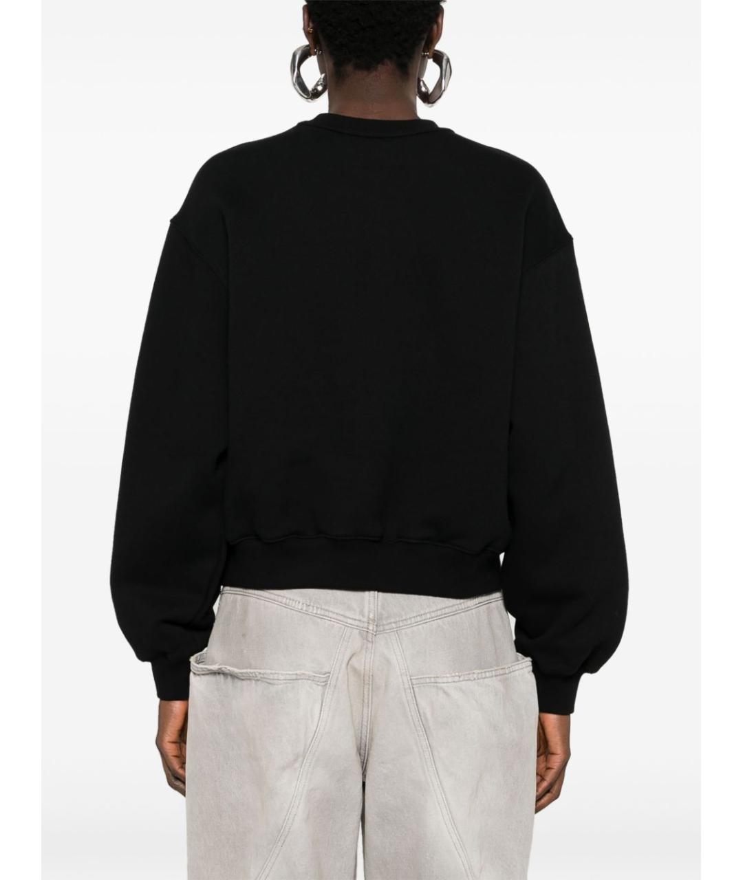 ALEXANDER WANG Черный хлопковый джемпер / свитер, фото 3