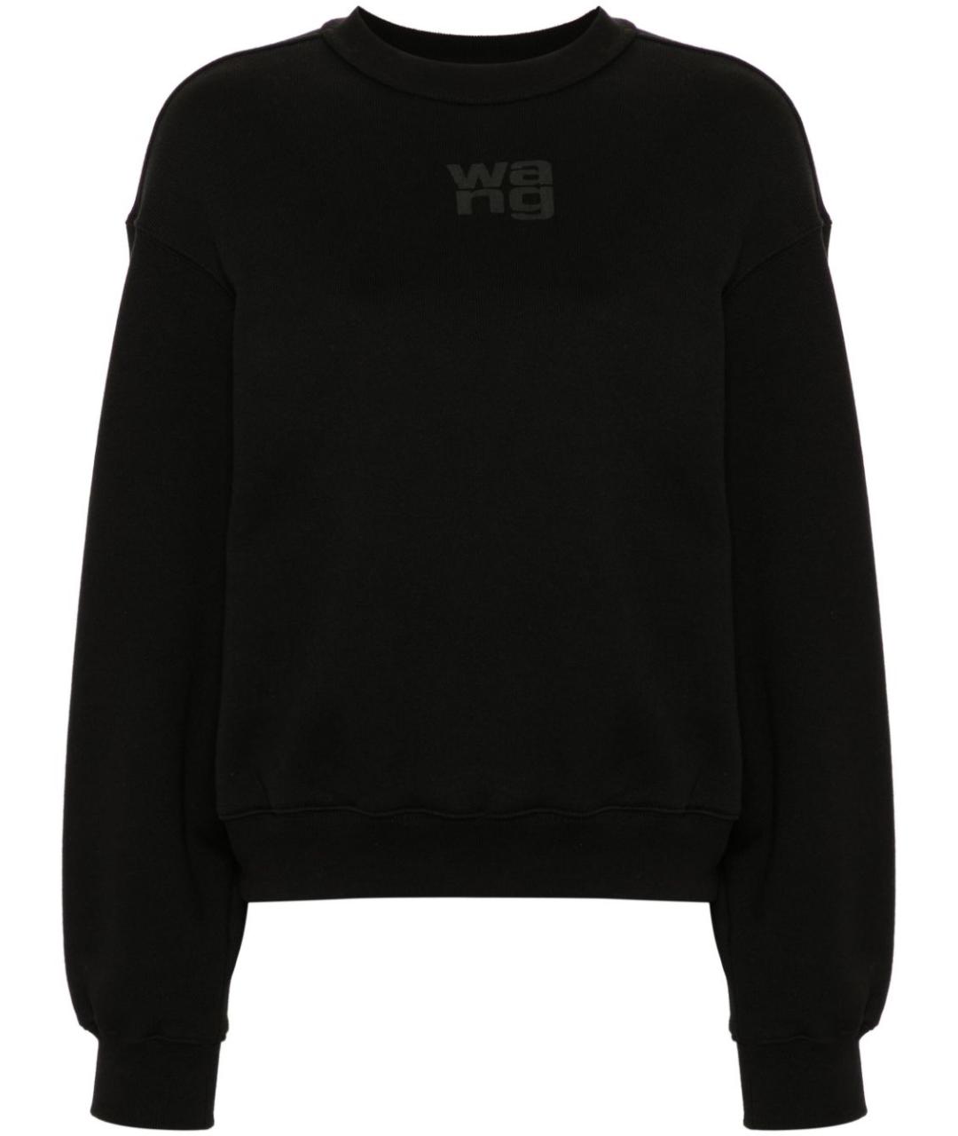 ALEXANDER WANG Черный хлопковый джемпер / свитер, фото 1