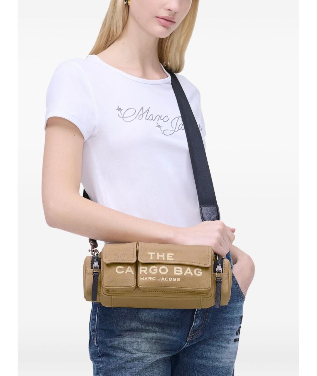MARC JACOBS Бежевая хлопковая сумка через плечо, фото 6