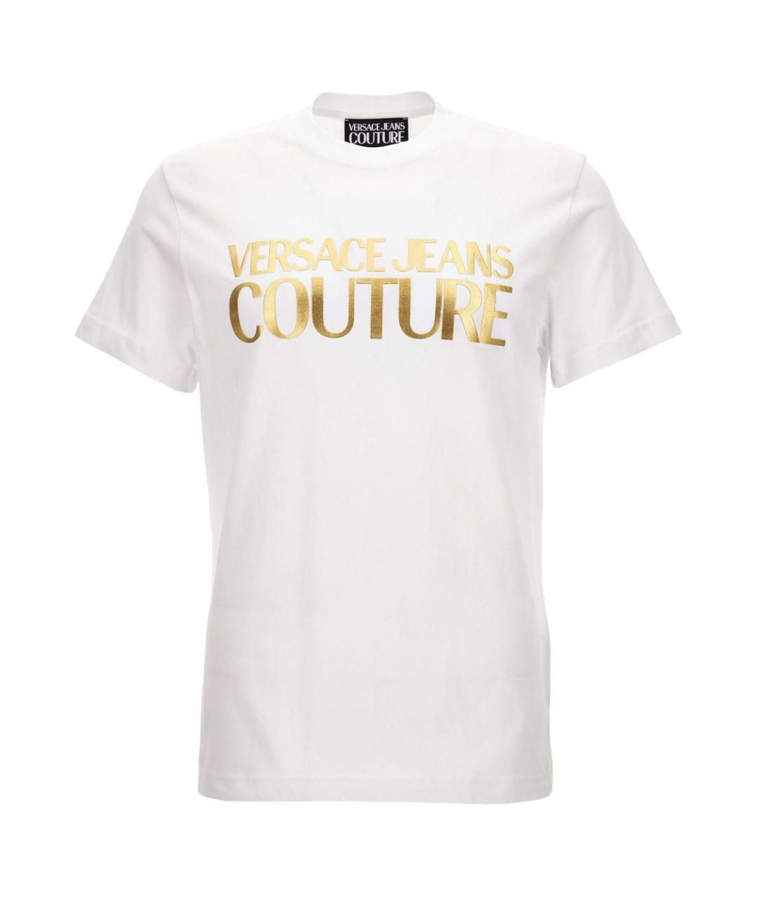 VERSACE JEANS COUTURE Белая хлопковая футболка, фото 1