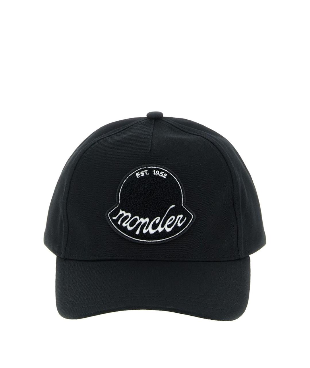 MONCLER Черная хлопковая кепка/бейсболка, фото 1