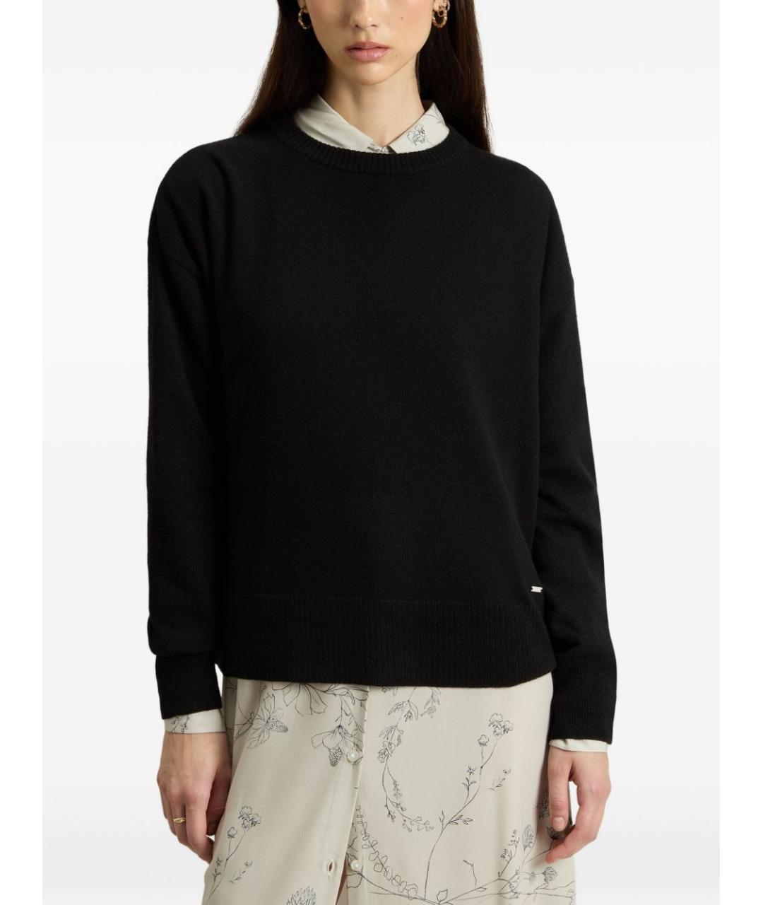 WOOLRICH Черный шерстяной джемпер / свитер, фото 4