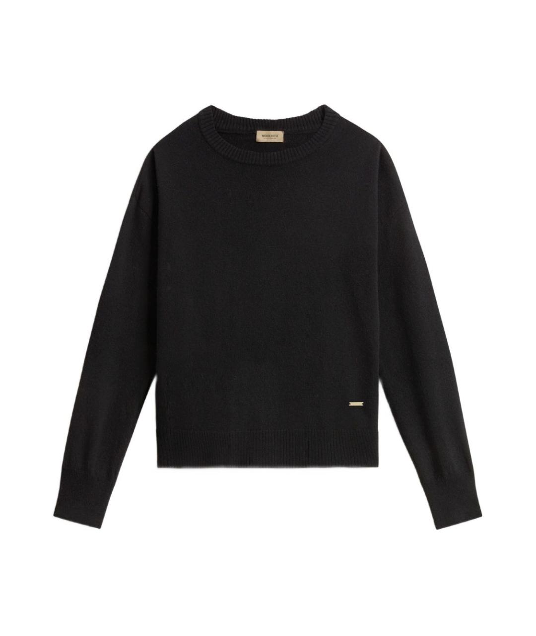 WOOLRICH Черный шерстяной джемпер / свитер, фото 1