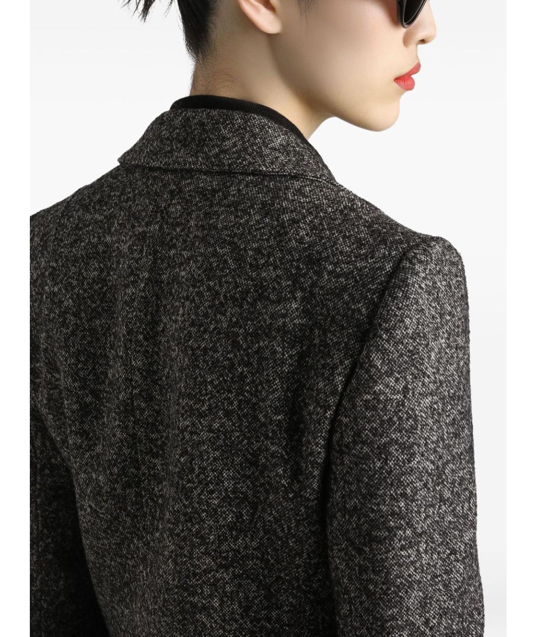 DOLCE&GABBANA Серый шерстяной жакет/пиджак, фото 2