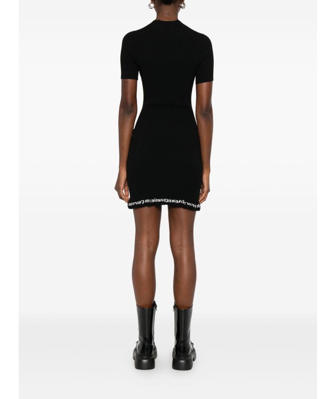 ALEXANDER WANG Черное полиамидовое повседневное платье, фото 2