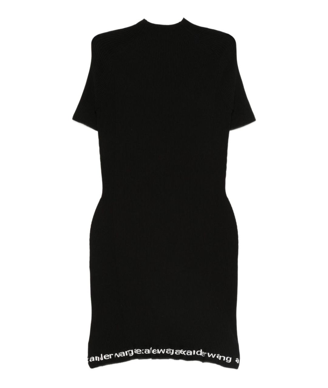 ALEXANDER WANG Черное полиамидовое повседневное платье, фото 1